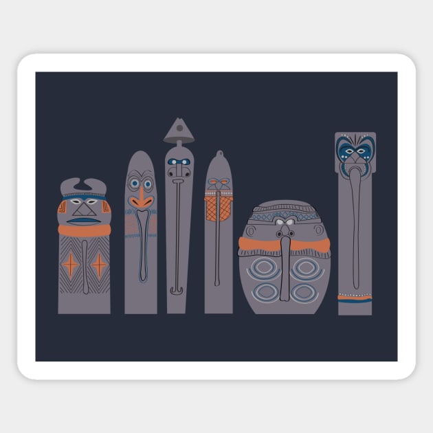 Tikis of Adventureland Sticker by Lunamis